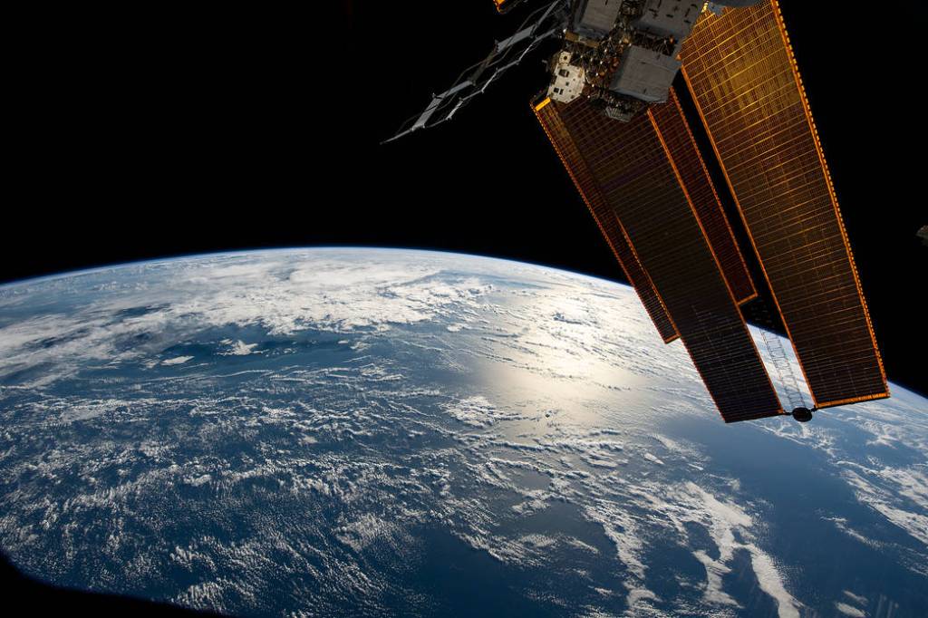 The sun’s glint beams off the Coral Sea