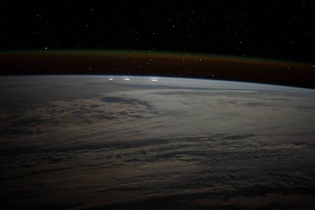 A cloudy, south Indian Ocean between Africa and Antarctica
