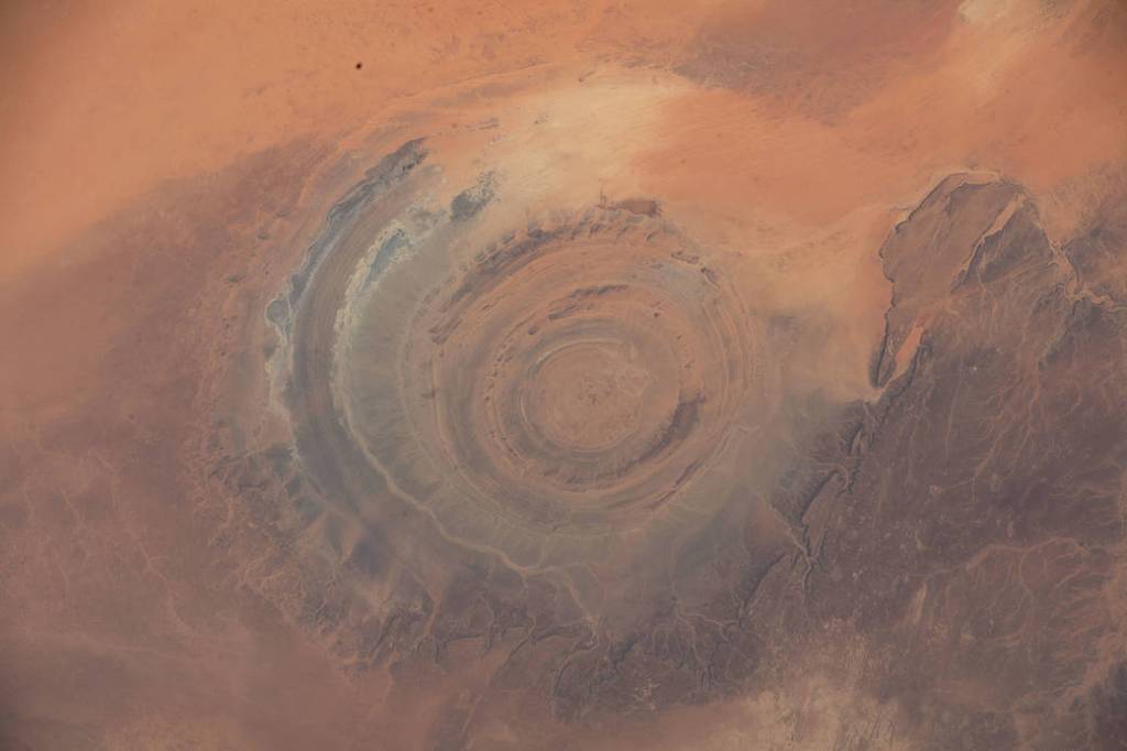 The Richat Structure also known as the “Eye of the Sahara”