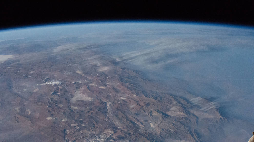 The Andes Mountain range in central Chile