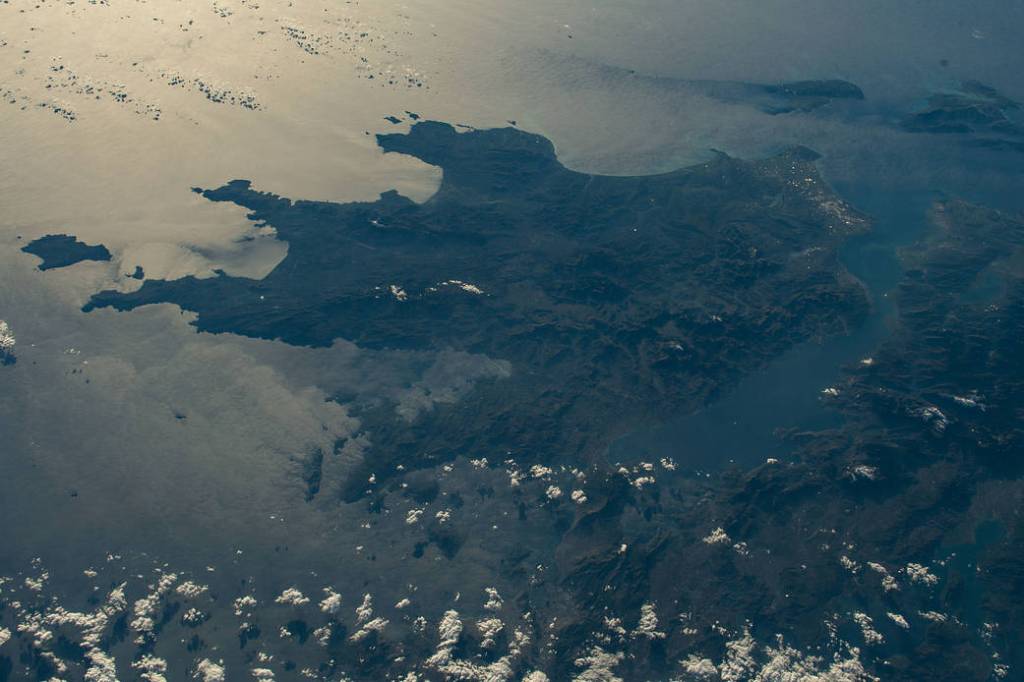 The sun’s glint beams across the Mediterranean, Ionian, and Myrtoan Seas