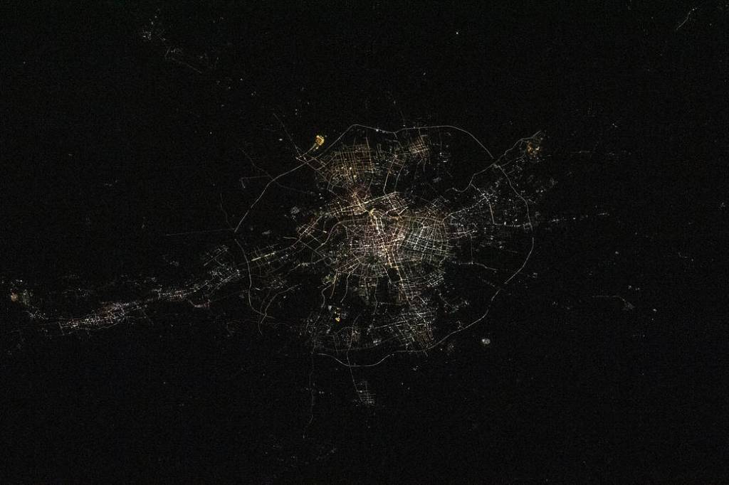 The city lights of Shenyang, China