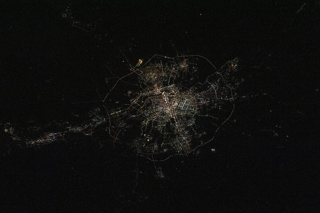 The city lights of Shenyang, China