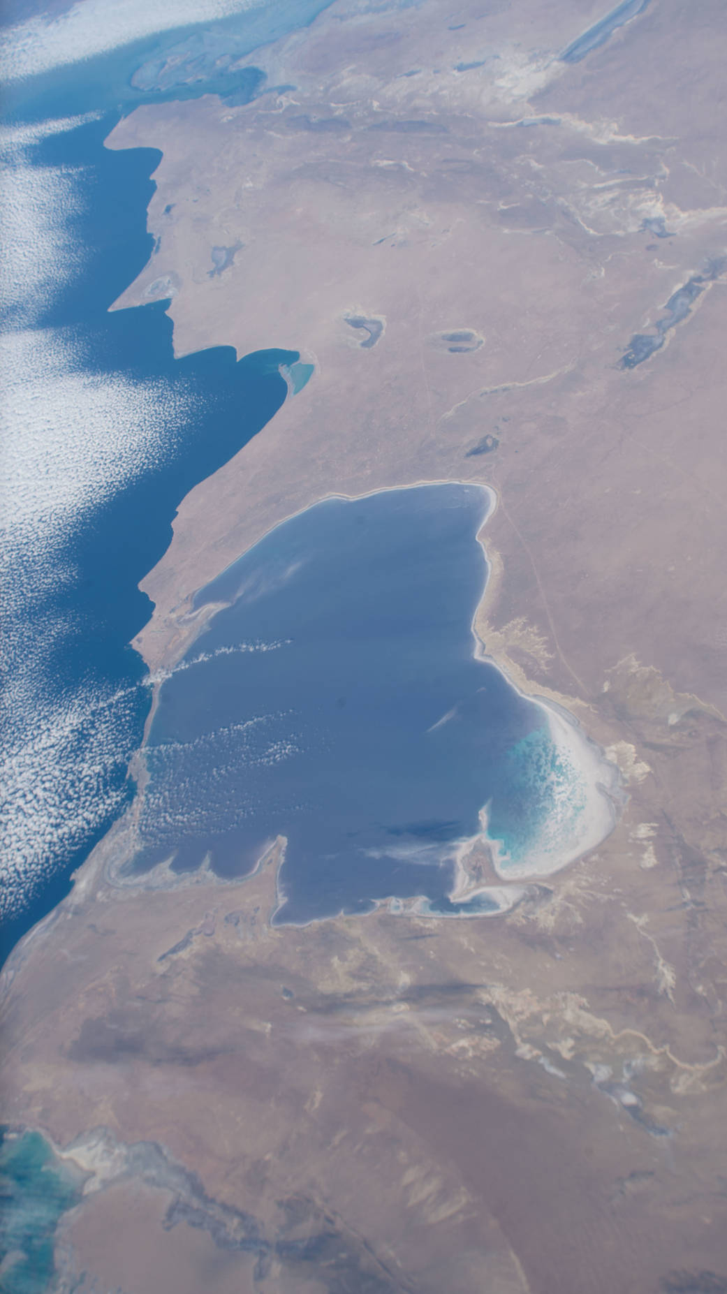 The Garabogazköl Basin in Turkmenistan