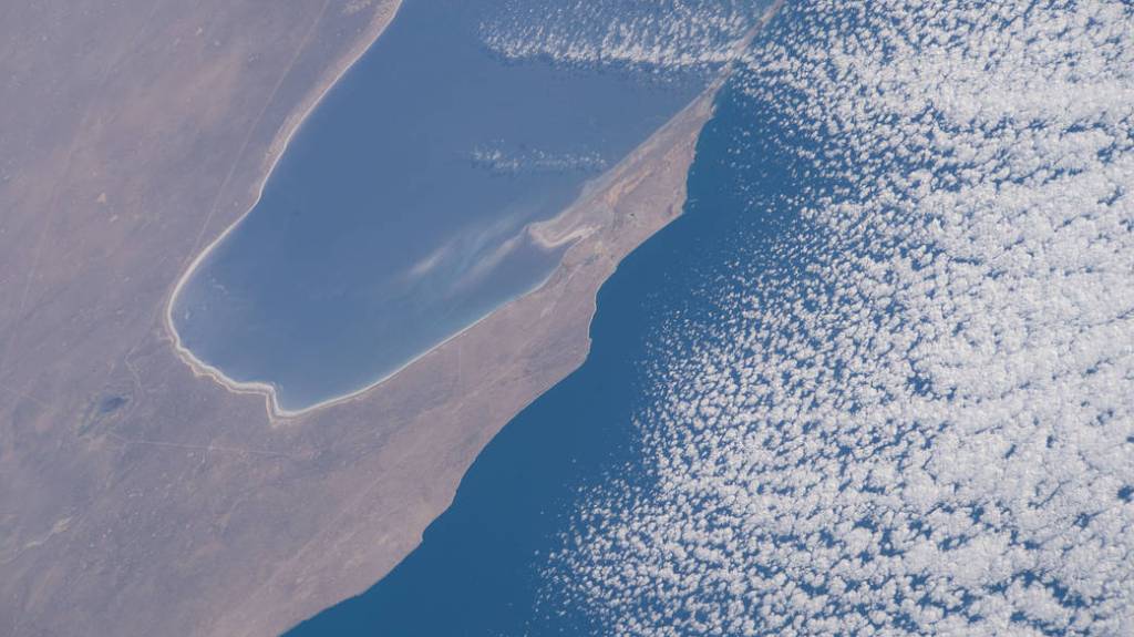 The Garabogazköl Basin in Turkmenistan