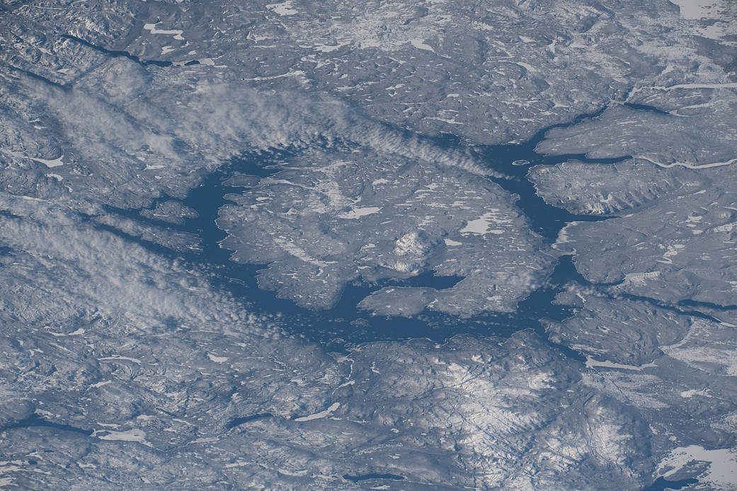 Lake Manicouagan in Quebec, Canada