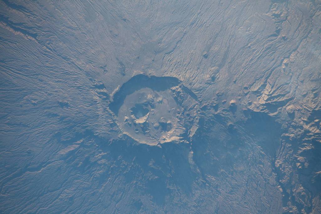 The Emi Koussi volcano in Chad