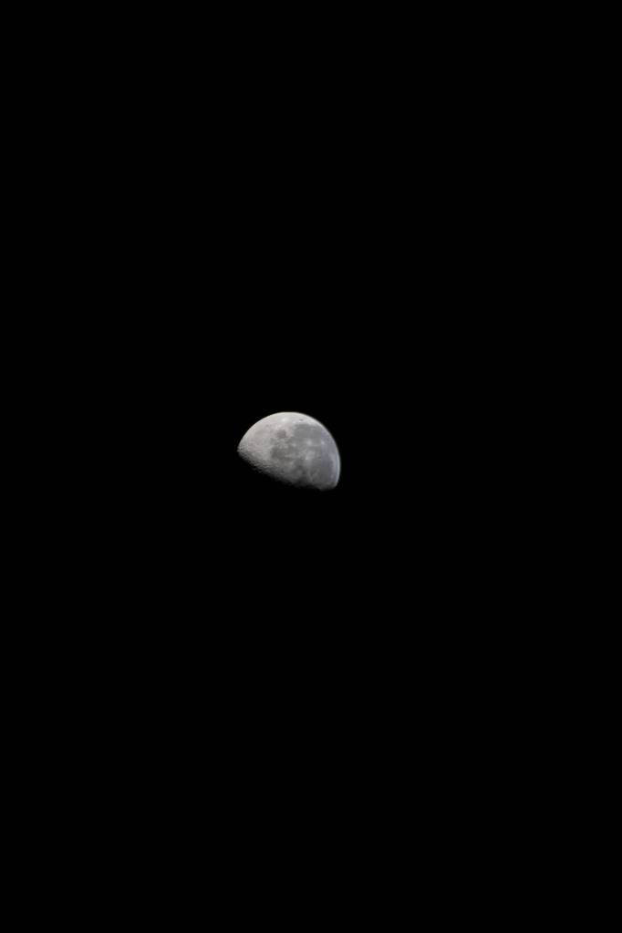The waning gibbous Moon above the Indian Ocean