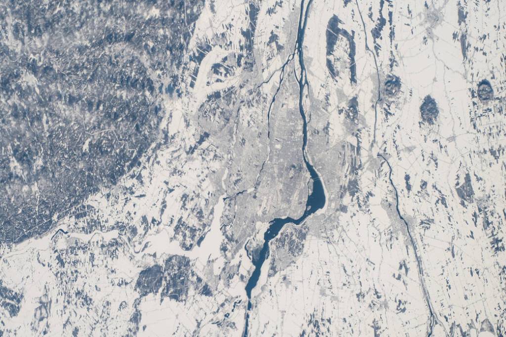 Snow-covered Montreal, Quebec