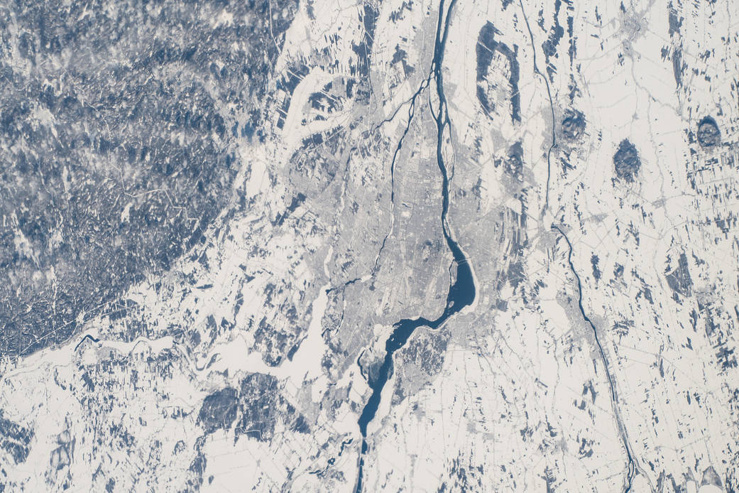 Snow-covered Montreal, Quebec