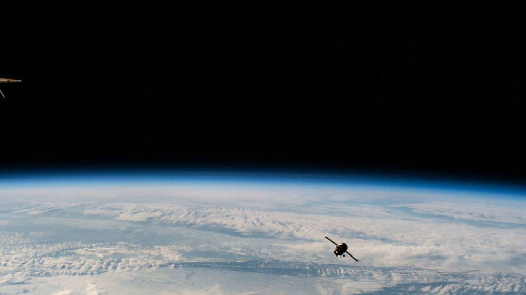 The ISS Progress 81 resupply ship departs the space station