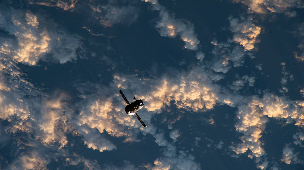 The ISS Progress 81 resupply ship departs the space station