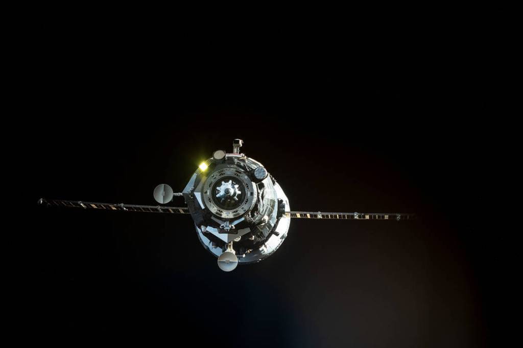 The ISS Progress 81 resupply ship undocks from the space station