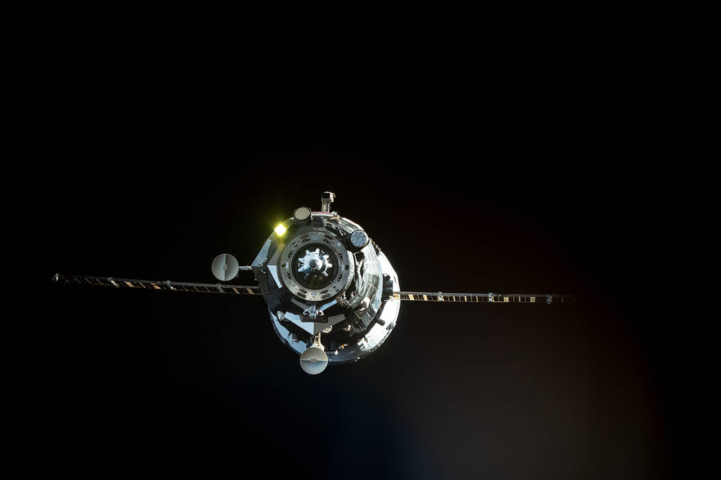 The ISS Progress 81 resupply ship undocks from the space station