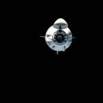 The SpaceX Crew Dragon Endeavour approaches the space station