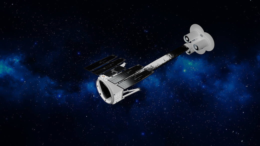 Illustration of NASA’s Imaging X-ray Polarimetry Explorer (IXPE).