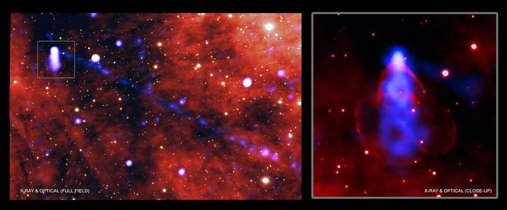 Tiny Star Unleashes Gargantuan Beam of Matter and Antimatter