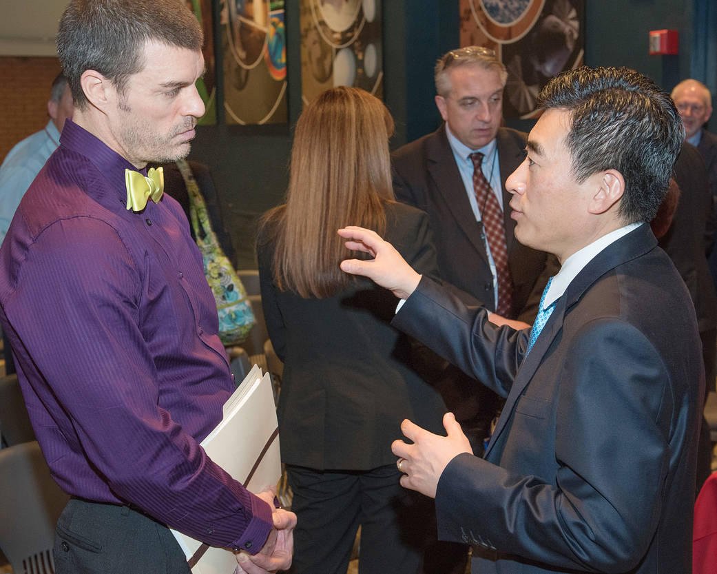 NASA Associate Administrator for Aeronautics Jaiwon Shin talked to NASA Glenn employees 