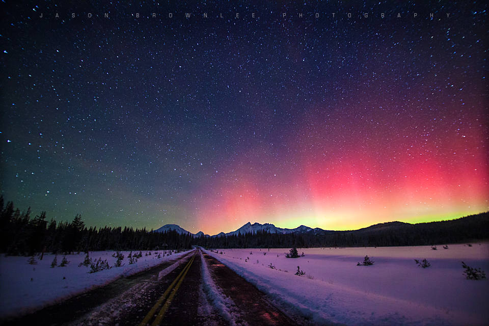 Aurora seen in Oregon resulting from Sept. 30, 2013 coronal mass ejection.