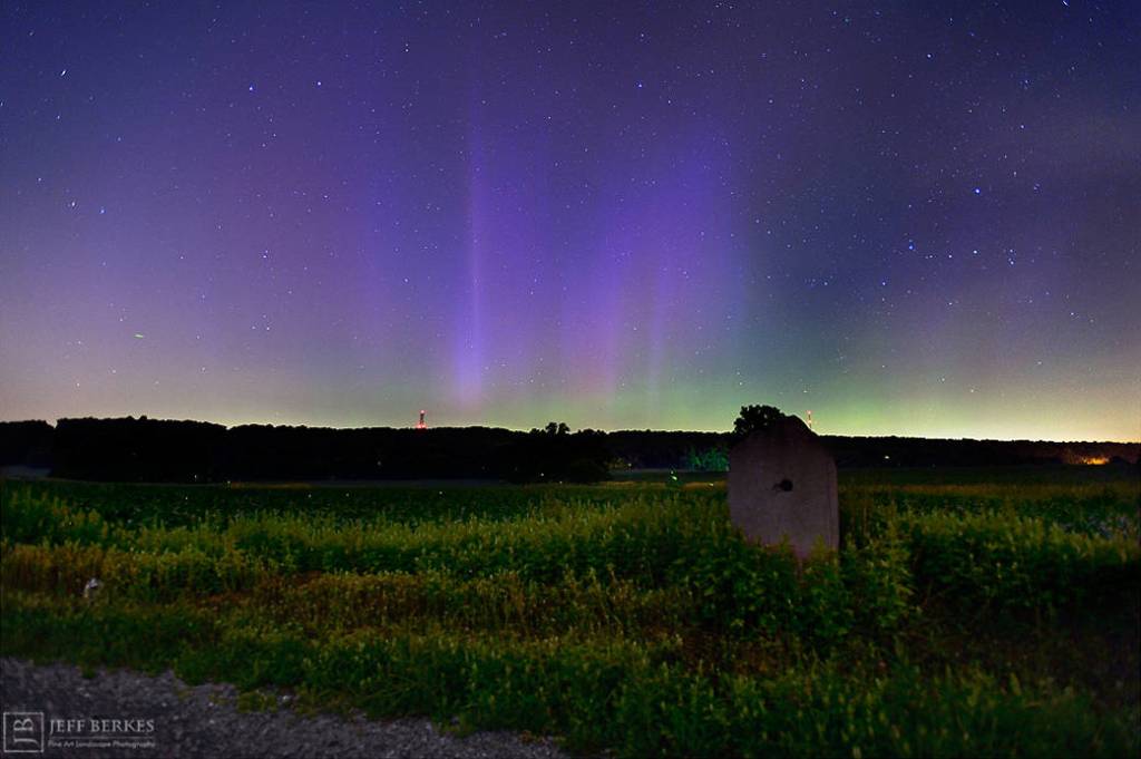 Aurora as Seen 30 Miles West of Philadelphia on June 23, 2015