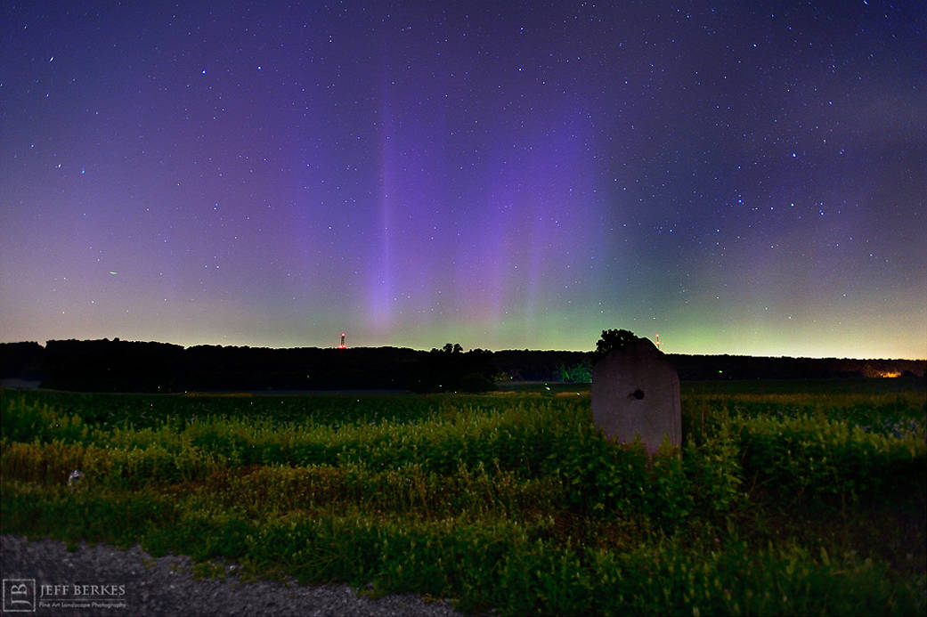 Aurora as seen just outside of Philadelphia, PA on June 23, 2015.