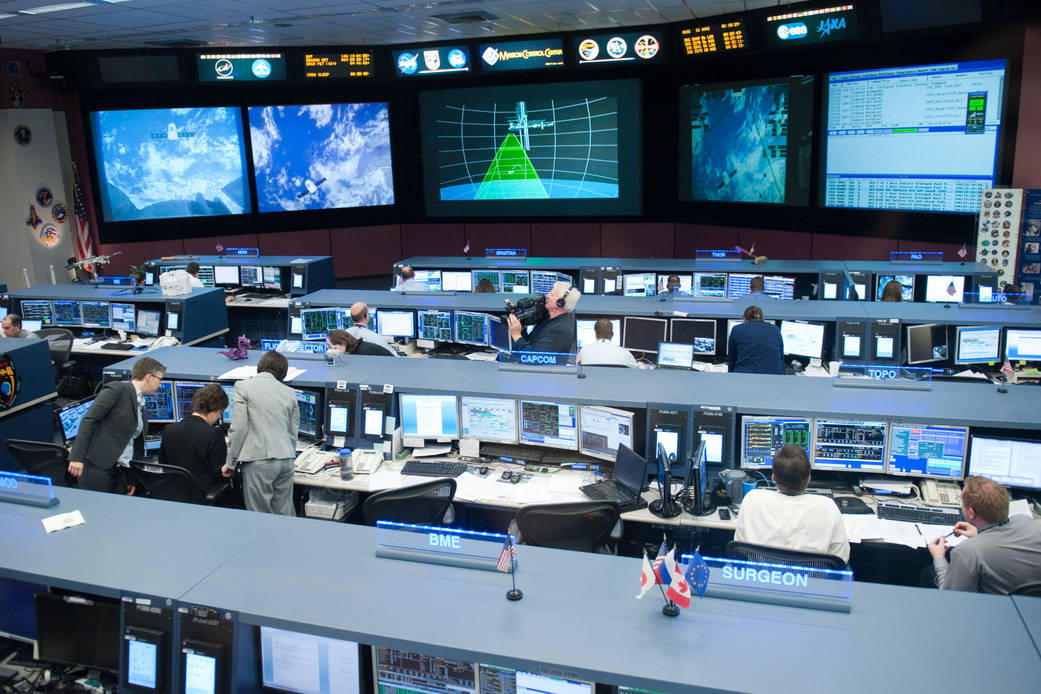 Mission Control Center during SpaceX Rendezvous Operations