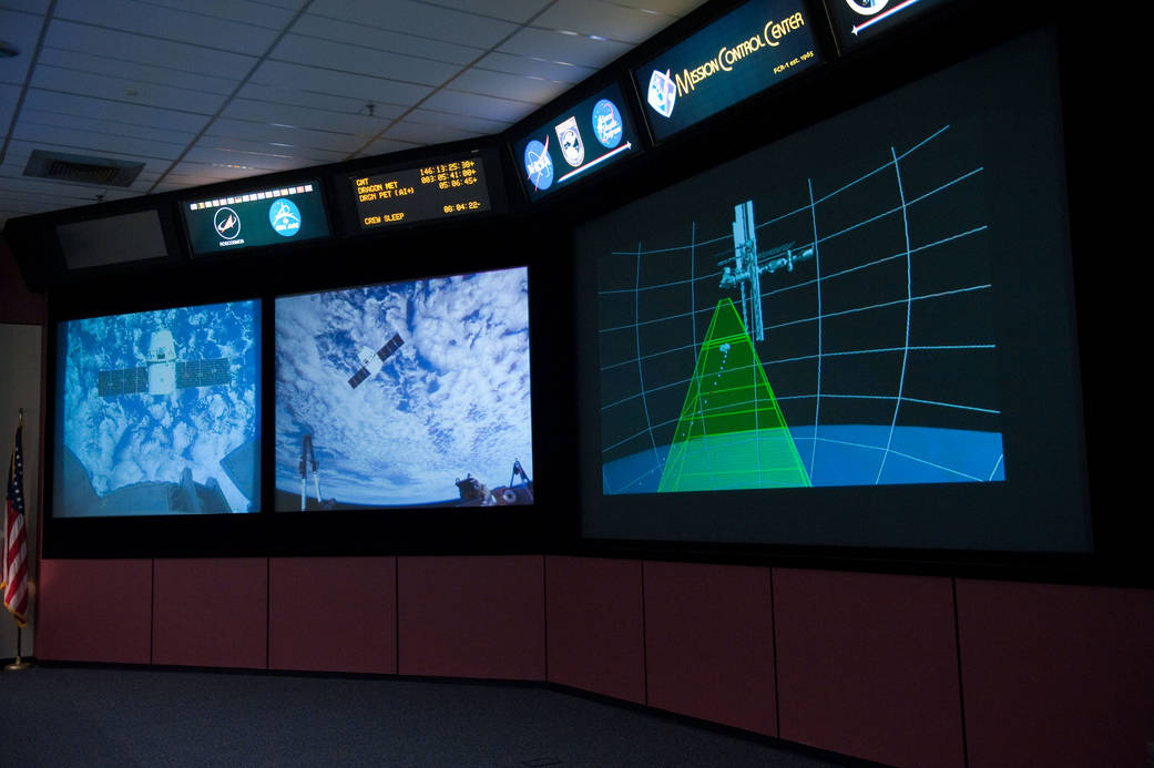 Mission Control Center during SpaceX Rendezvous Operations