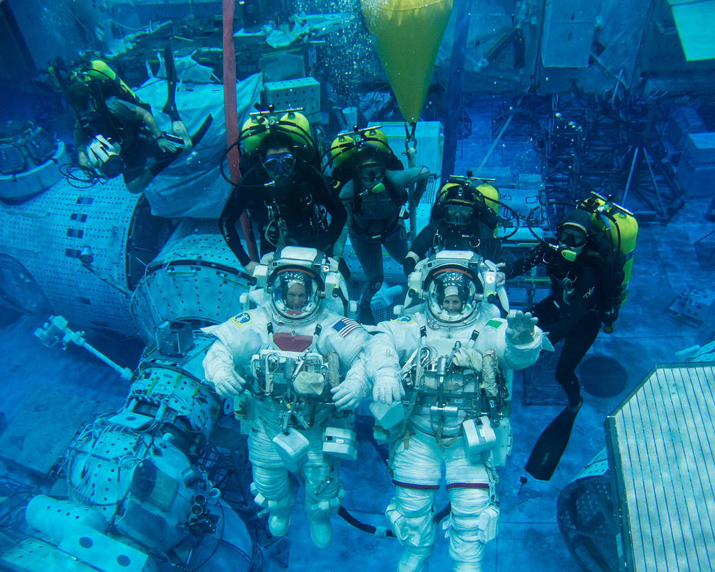 Underwater Spacewalk Training