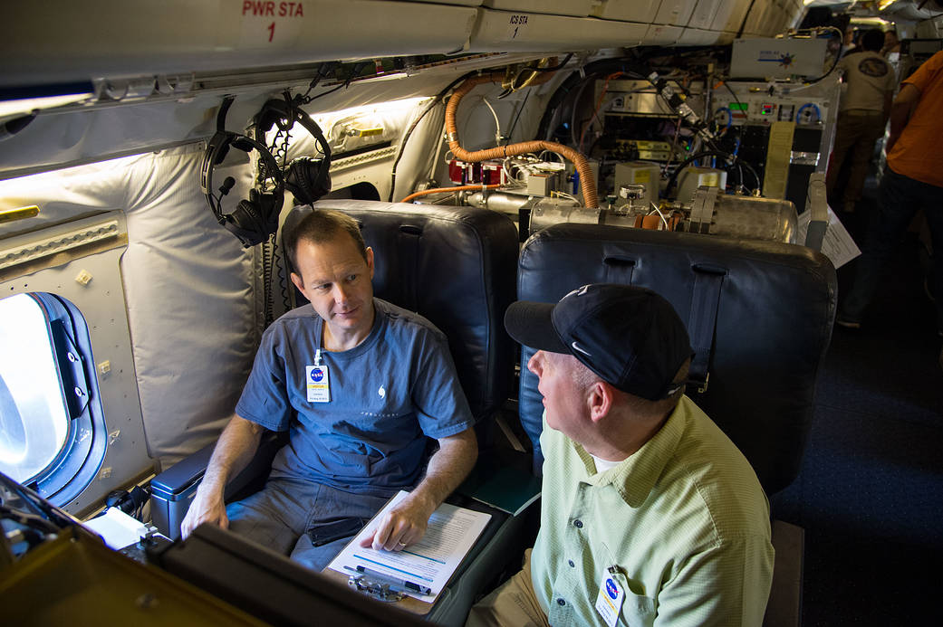 SEAC4RS Members Aboard the DC-8