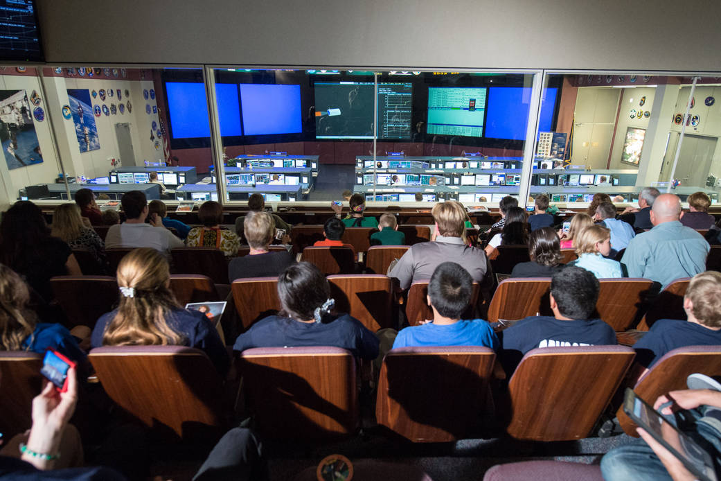 Mission Control Center With Students