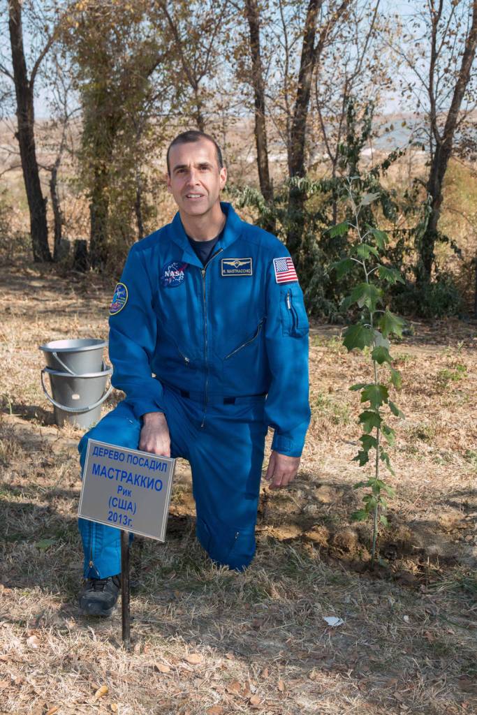 Astronaut Rick Mastracchio Plants Tree