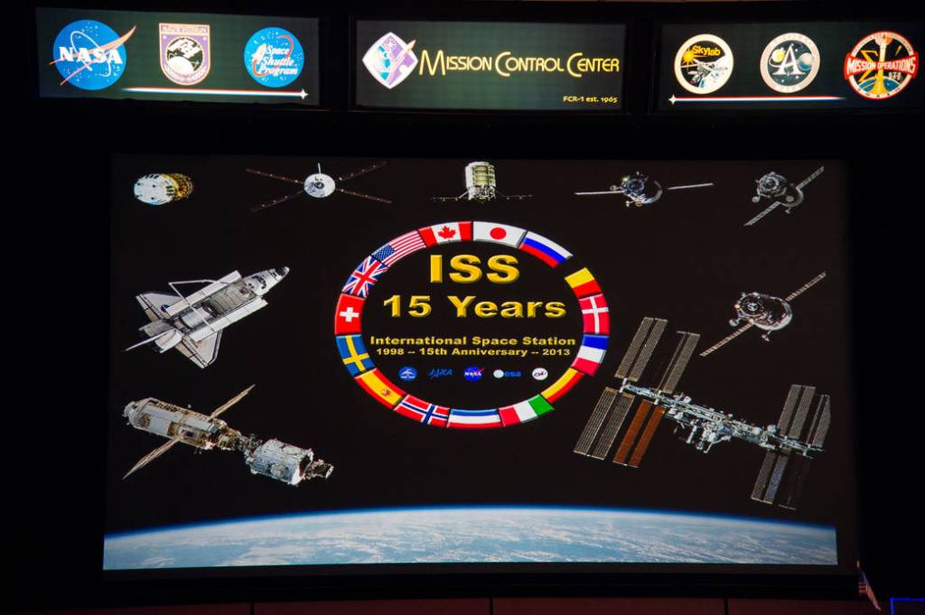 Screen at Mission Control Center