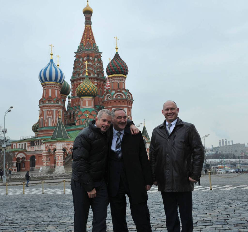 Expedition 39/40 Crew in Moscow’s Red Square