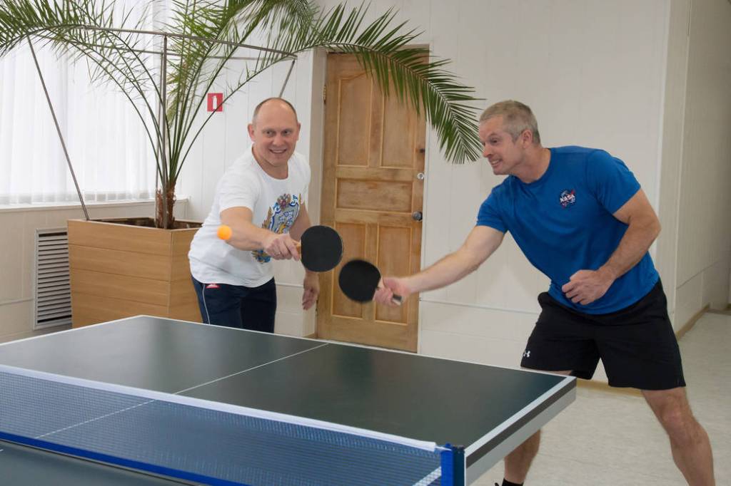 Swanson and Artemyev Play a Game of Ping-Pong