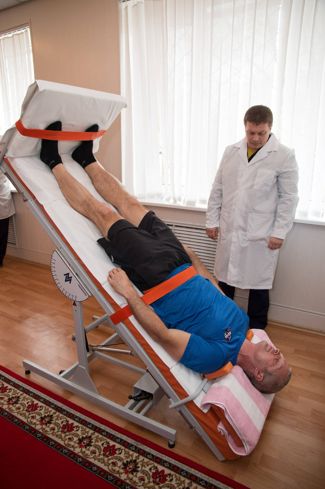 Steve Swanson on a Tilt Table