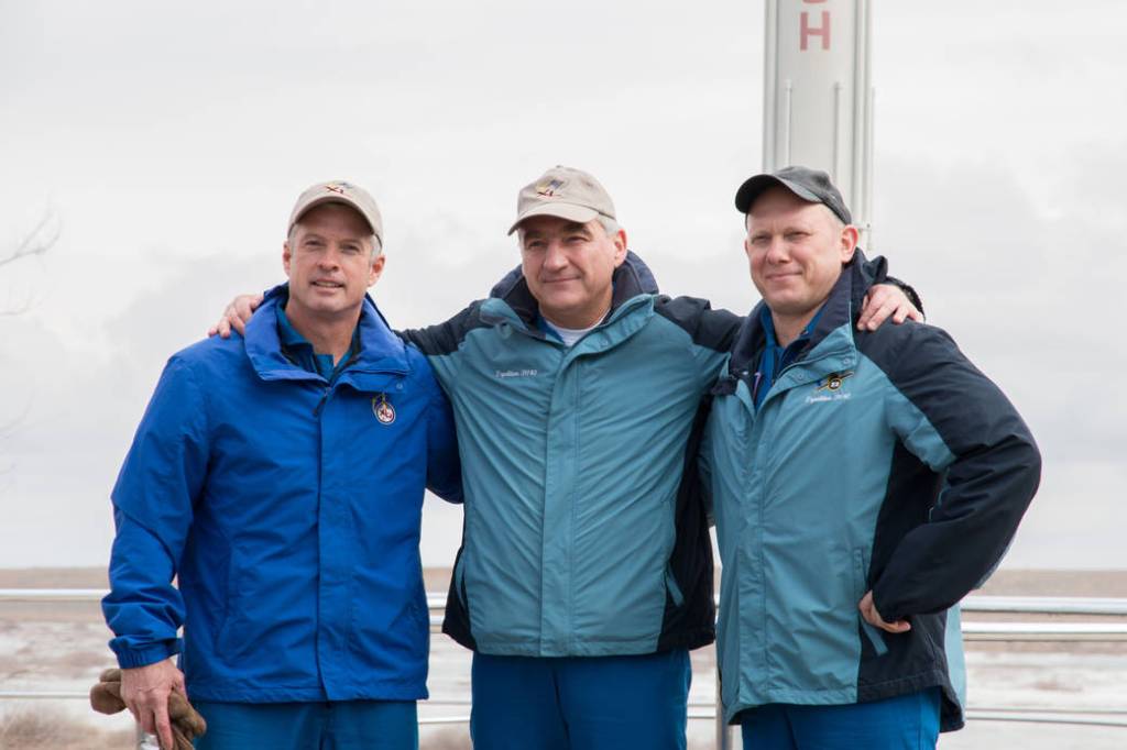 Expedition 39/40 Crew Members During Traditional Activities