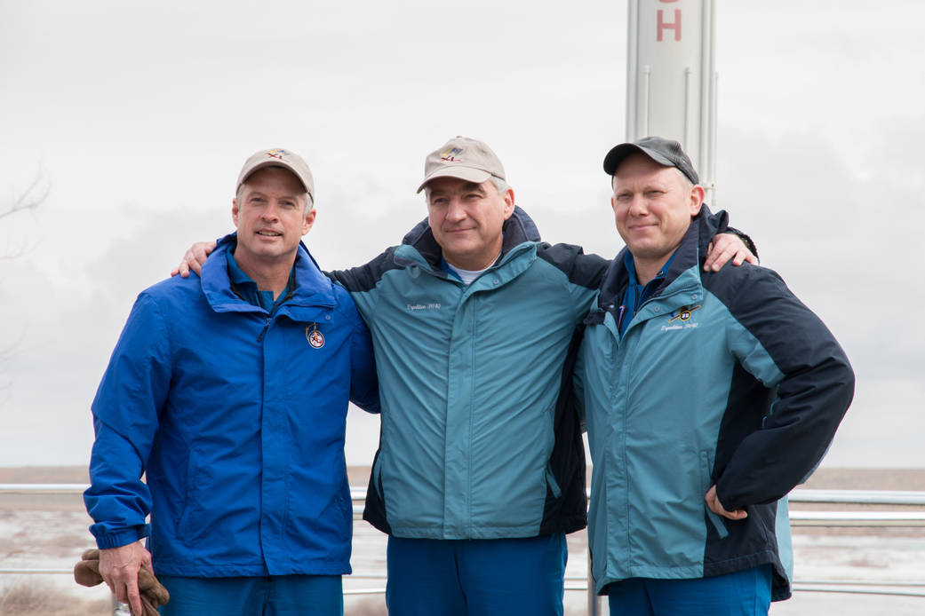 Expedition 39/40 Crew Members During Traditional Activities