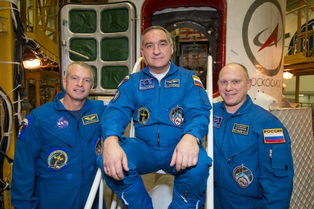 Expedition 39/40 Crew With Soyuz
