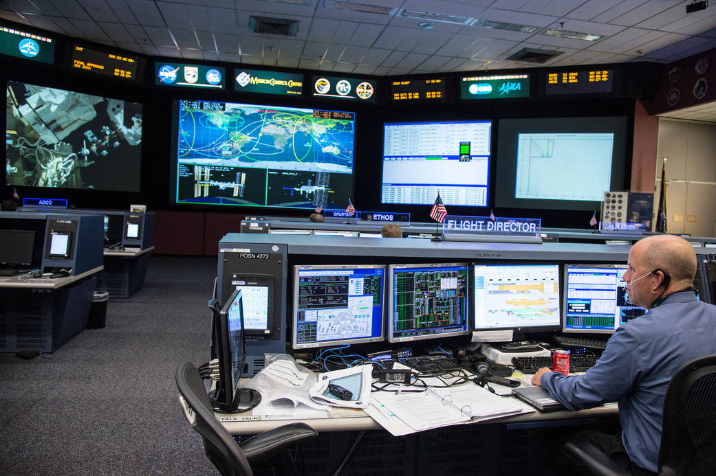 Flight director Ron Spencer