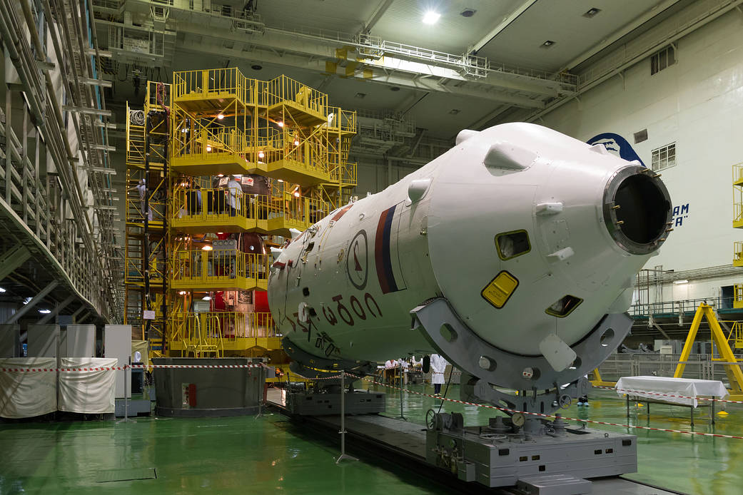 Soyuz Booster Rocket Awaits