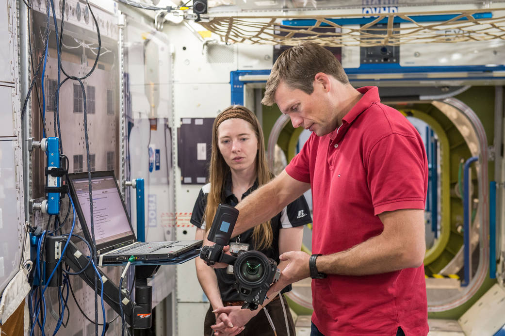 European Astronaut Andreas Mogensen Trains at Johnson Space Center