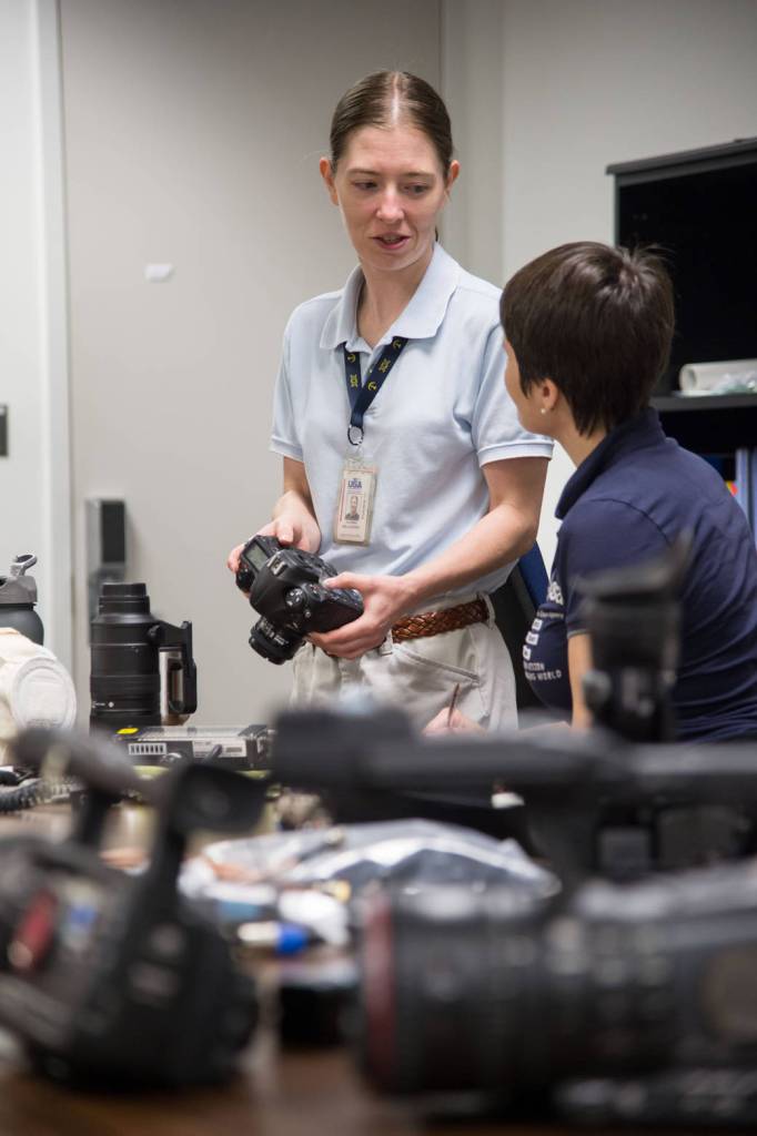 Samantha Cristoforetti’s Camera Review Training Session
