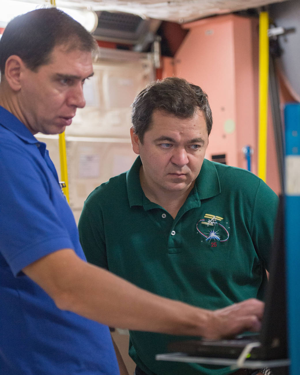 Volkov and Skripochka in Routine Training Session