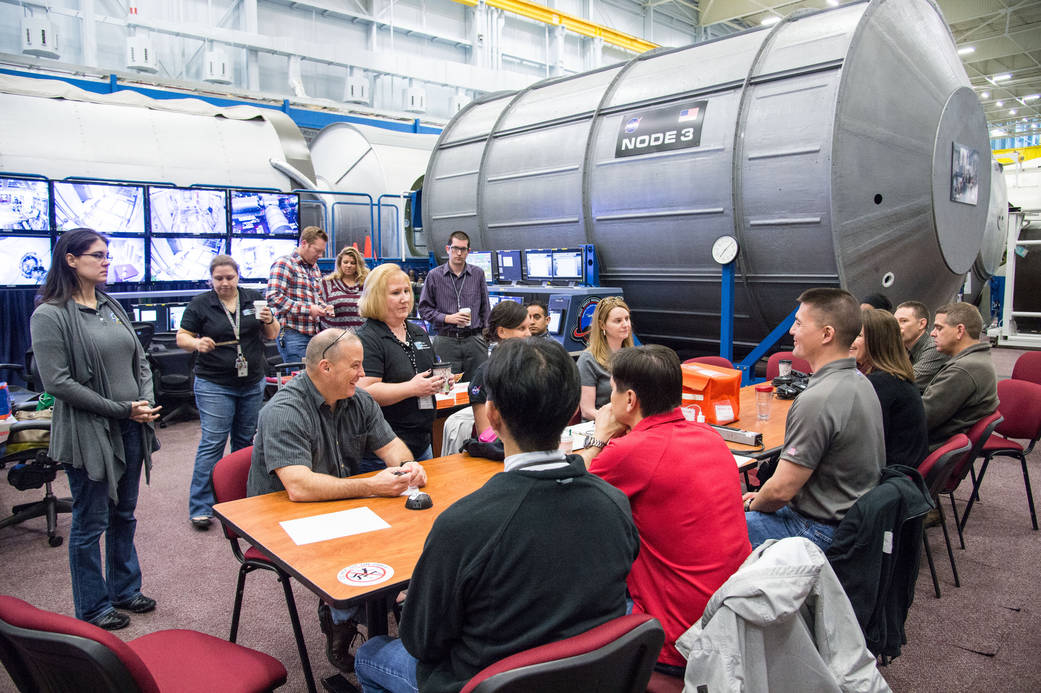 Expedition 44/45 Crew Members During Training