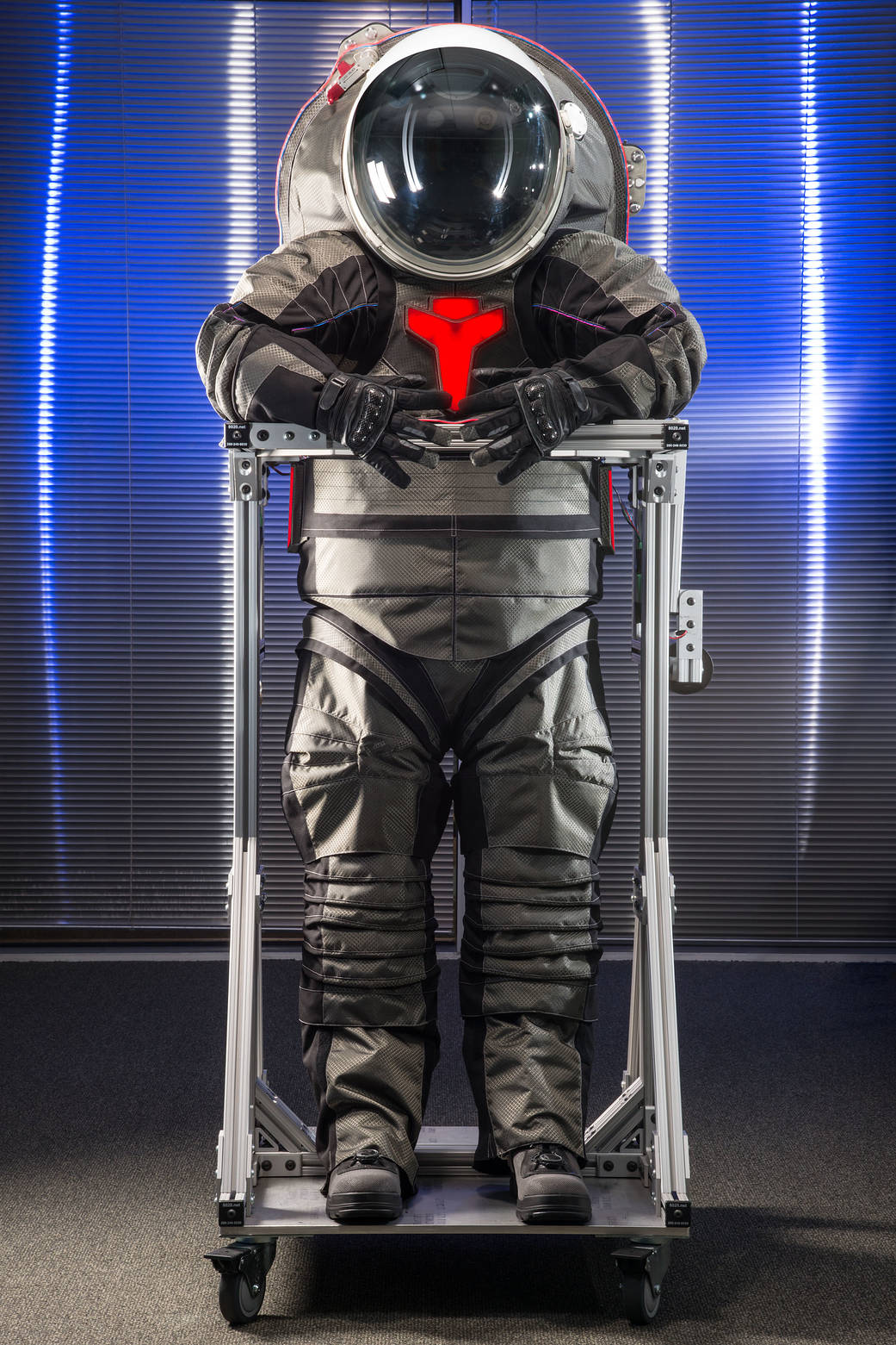 Front view of Z2 spacesuit