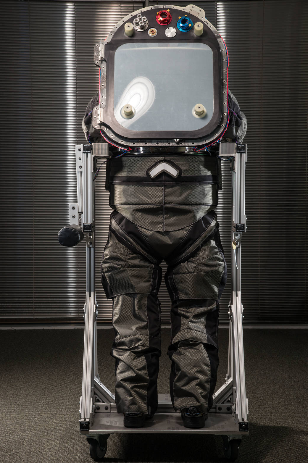 Rear view of z2 spacesuit
