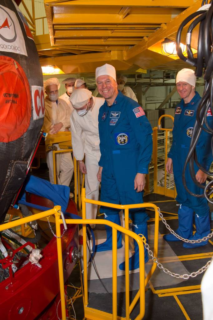 Tim Kopra of NASA During a Crew Fit Check
