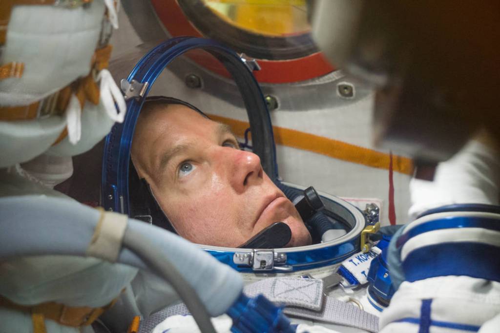 Tim Kopra of NASA During a Fit Check Dress Rehearsal