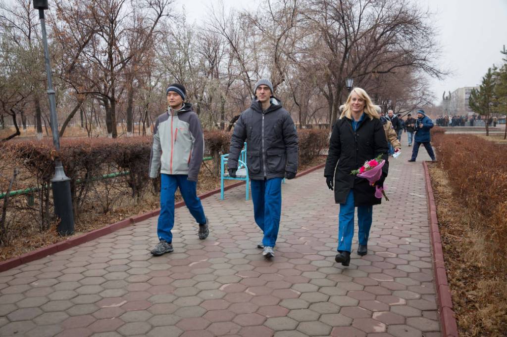 Expedition 46-47 Backup Crew Members Tour Baikonur, Kazakhstan