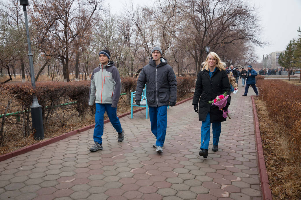 Expedition 46-47 Backup Crew Members Tour Baikonur, Kazakhstan